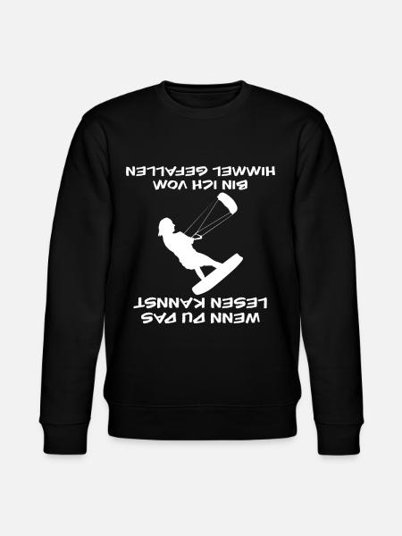 Kitesurfer Kitesurfen - Stanley/Stella Unisex Bio-Sweatshirt CHANGER  - Schwarz