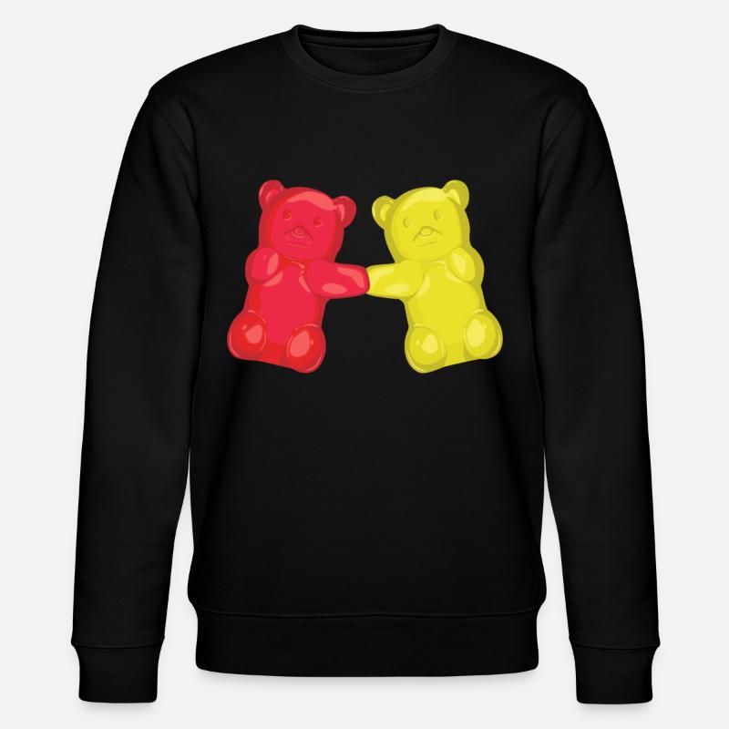 Gummibärchen tanzen Boogie Woogie - Stanley/Stella Unisex Bio-Sweatshirt CHANGER  - Schwarz