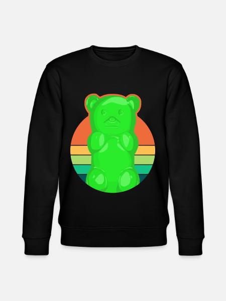 Retro gummy bears - Stanley/Stella CHANGER Unisex Organic Sweatshirt - black