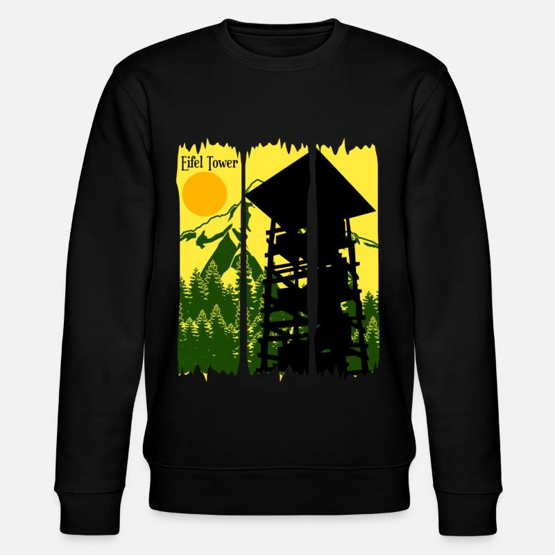 Eifel Randonnée Mittelgebirge Eifler - Sweat bio CHANGER Stanley/Stella Unisexe - noir