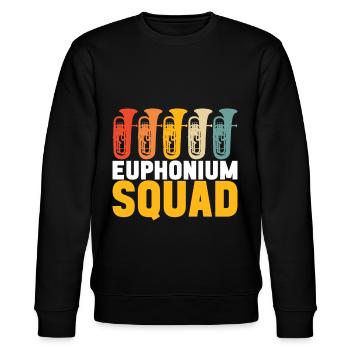 Euphonium Bariton Tenorhorn - Stanley/Stella Unisex Bio-Sweatshirt CHANGER  - Schwarz - Vorne - Nik (191cm) & Marisol (170cm)