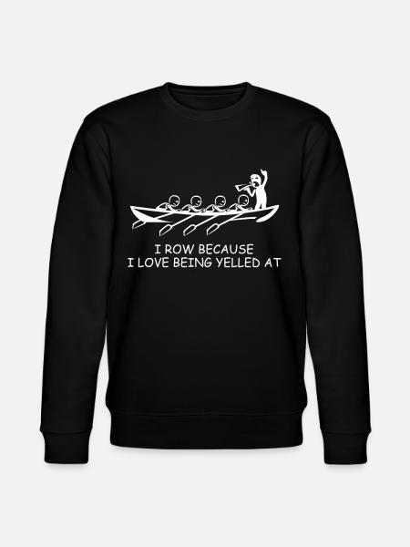 Rowing Rowing Funny Rowing Club - Stanley/Stella CHANGER Unisex Organic Sweatshirt - black