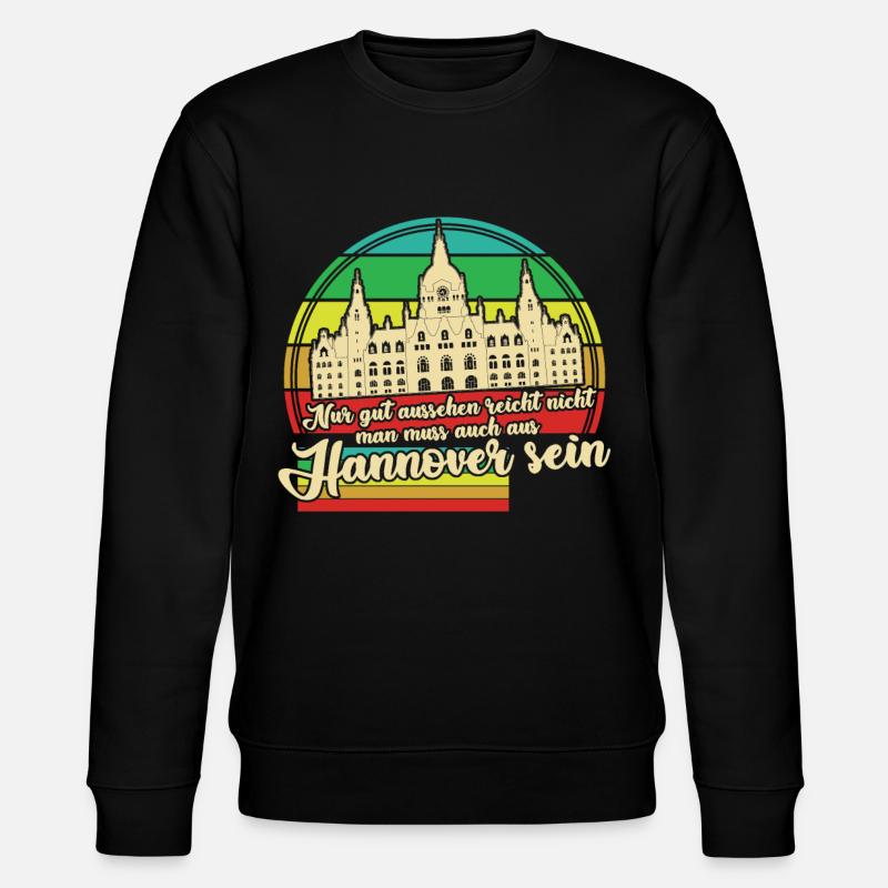 Hannover Retro - Stanley/Stella Unisex Bio-Sweatshirt CHANGER - Schwarz