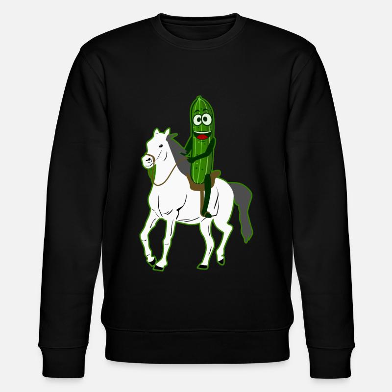 Concombre Équitation Cavalier Cavalier Concombres - Sweat bio CHANGER Stanley/Stella Unisexe - noir