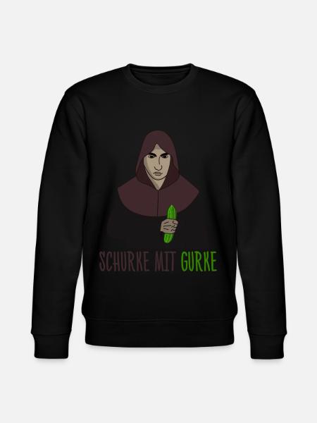Rogue with cucumber - Stanley/Stella CHANGER Unisex Organic Sweatshirt - black
