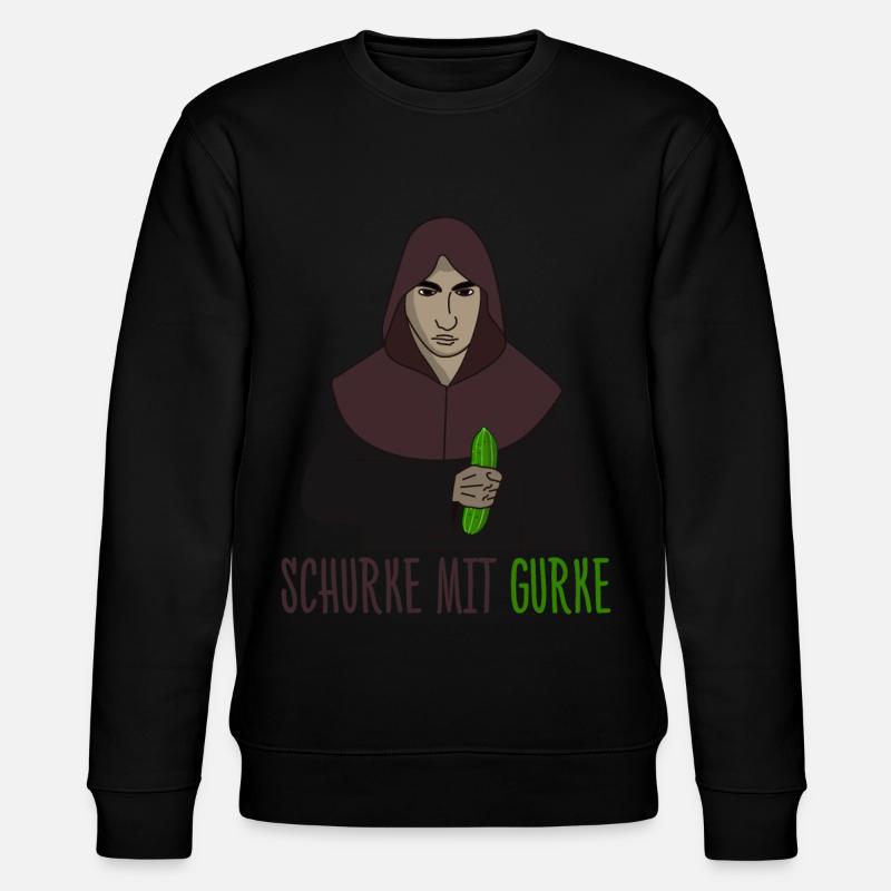 Rogue with cucumber - Stanley/Stella CHANGER Unisex Organic Sweatshirt - black