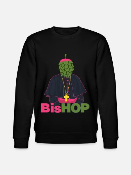 Hops Bishop Beer Brewery - Stanley/Stella CHANGER Unisex Organic Sweatshirt - black