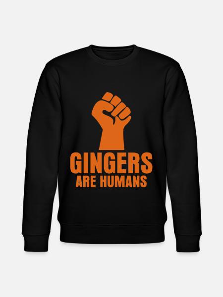 Rote Haare Spruch Rothaarig Rotschopf - Stanley/Stella Unisex Bio-Sweatshirt CHANGER  - Schwarz