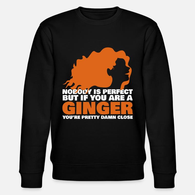 Roux Disant Roux Cheveux roux - Sweat bio CHANGER Stanley/Stella Unisexe - noir
