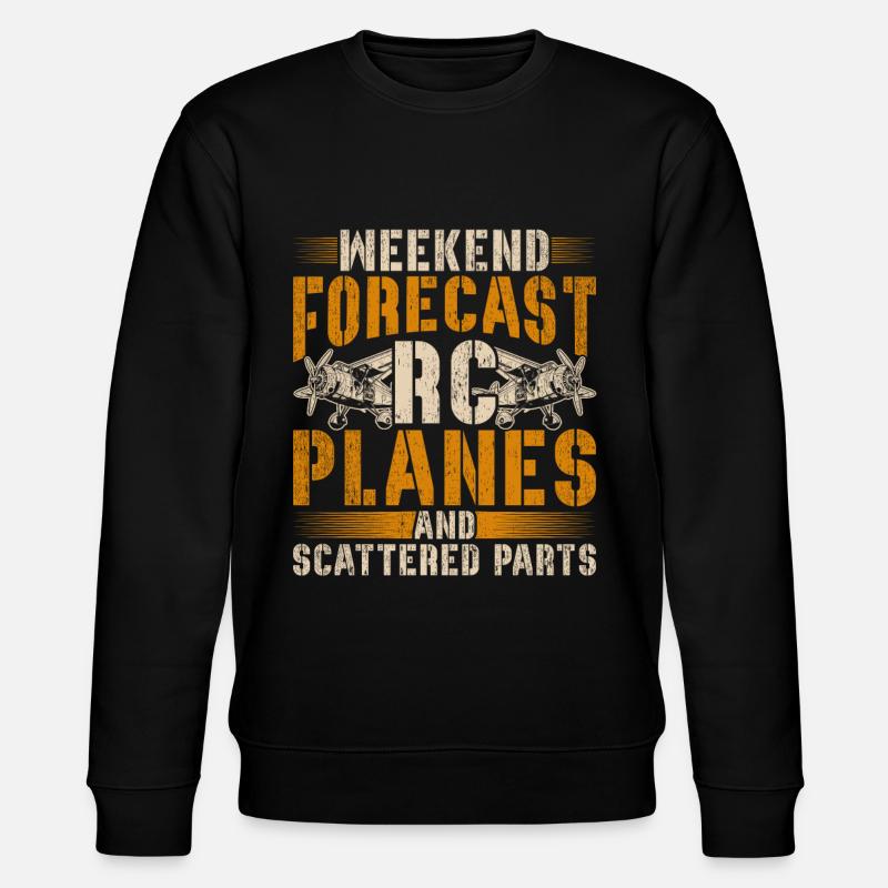 Maquette d’avion - Sweat bio CHANGER Stanley/Stella Unisexe - noir