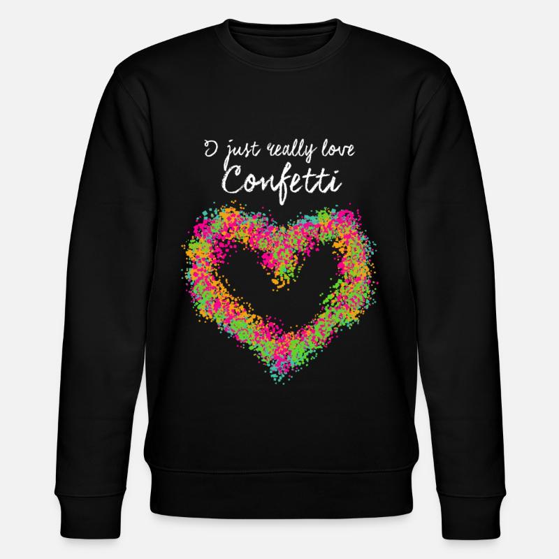 Carnaval Confetti Heart Carnaval - Sweat bio CHANGER Stanley/Stella Unisexe - noir