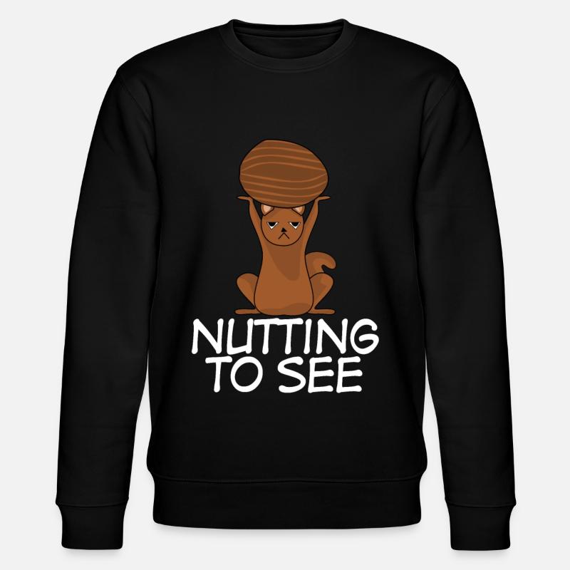Eichhörnchen - Stanley/Stella Unisex Bio-Sweatshirt CHANGER  - Schwarz