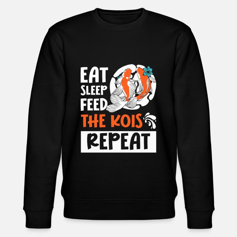 Koi Fish Japanese - Stanley/Stella CHANGER Unisex Organic Sweatshirt - black
