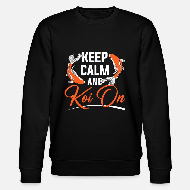 Koi Fish Japanese - Stanley/Stella CHANGER Unisex Organic Sweatshirt - black