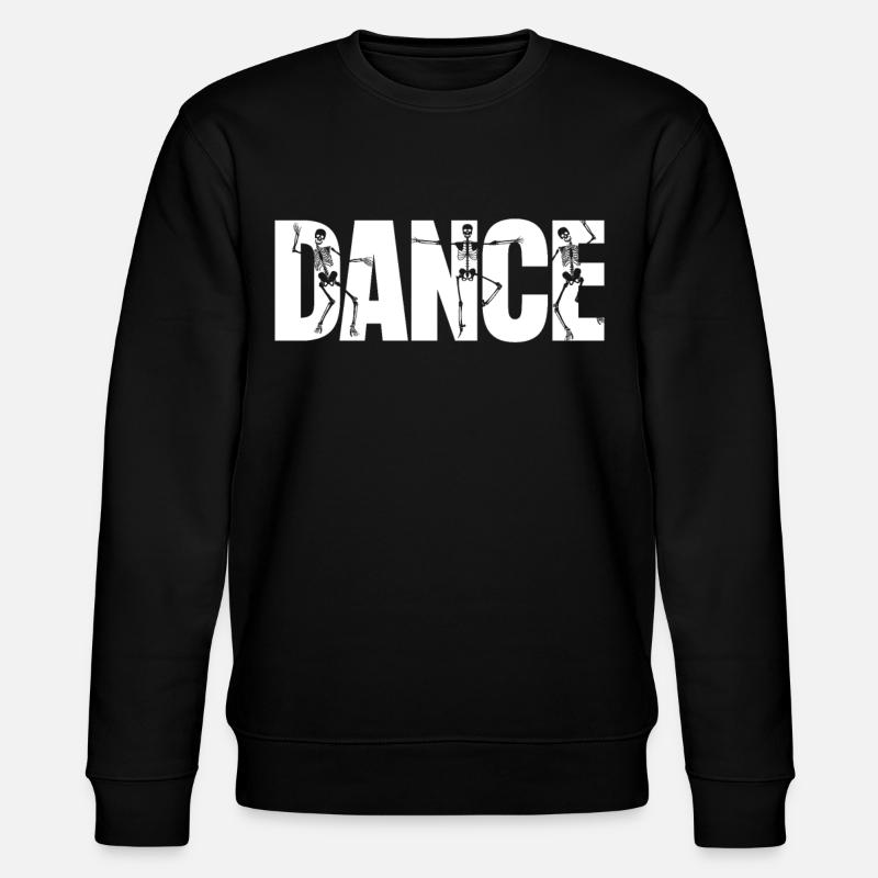 Dancing Halloween skeletons - Stanley/Stella CHANGER Unisex Organic Sweatshirt - black