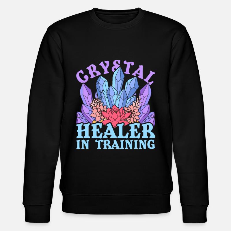 Crystal Healer Healing Crystals - Stanley/Stella CHANGER Unisex Organic Sweatshirt - black