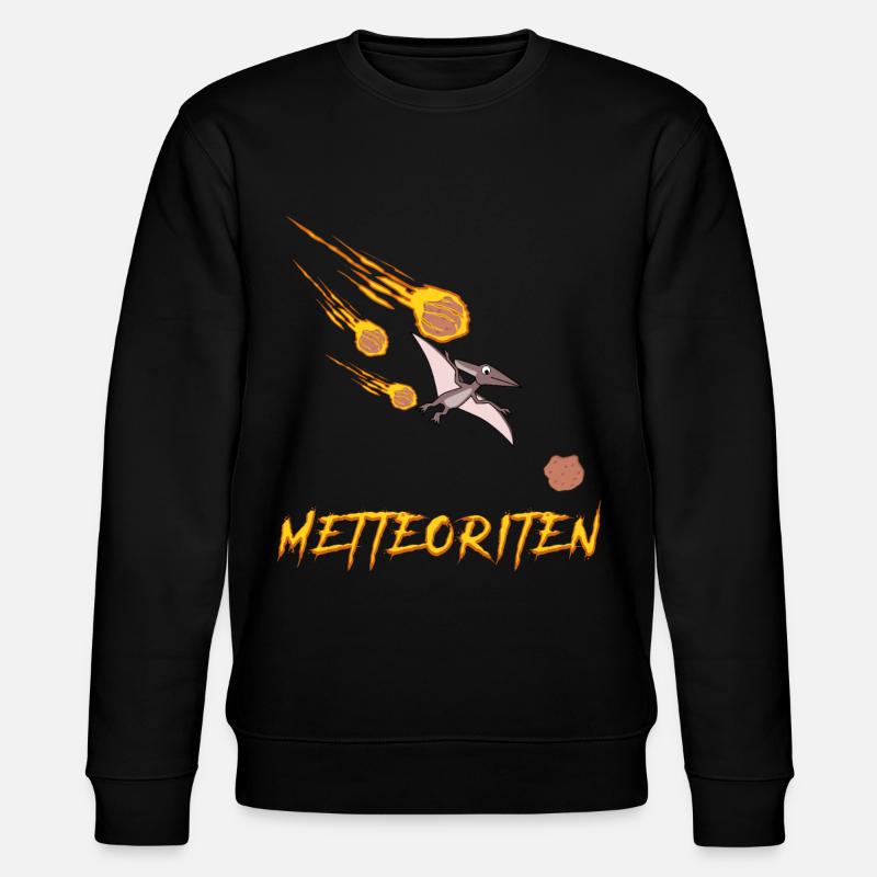 Hackfleisch Mettbällchen Mettbrötchen - Stanley/Stella Unisex Bio-Sweatshirt CHANGER  - Schwarz