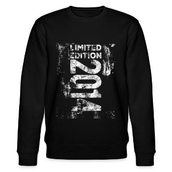 Limited Edition 2014 Geburtstag 2014 geboren Retro - Stanley/Stella Unisex Bio-Sweatshirt CHANGER  - Schwarz - Vorne - Nik (191cm) & Marisol (170cm)