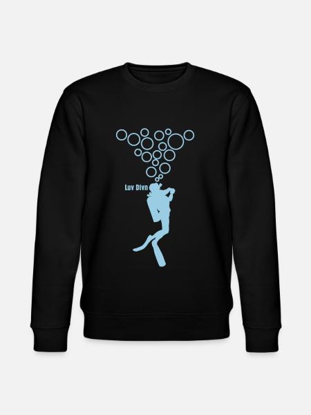 Diving Diver Scuba Diver - Stanley/Stella CHANGER Unisex Organic Sweatshirt - black