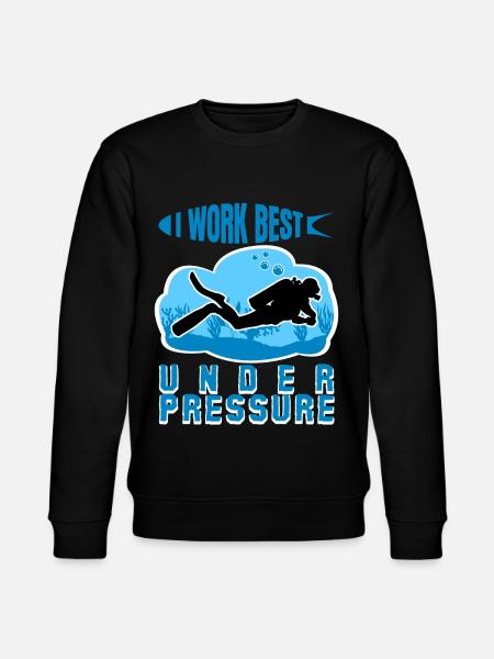 Diver Scuba Diver Saying Diving - Stanley/Stella CHANGER Unisex Organic Sweatshirt - black