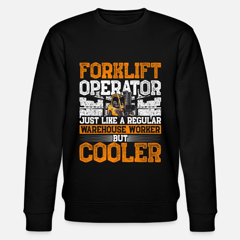 Forklift driver - Stanley/Stella CHANGER Unisex Organic Sweatshirt - black