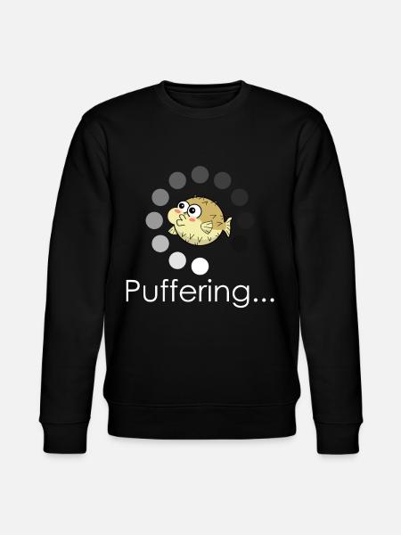 Pufferfish Bufferring - Stanley/Stella CHANGER Unisex Organic Sweatshirt - black