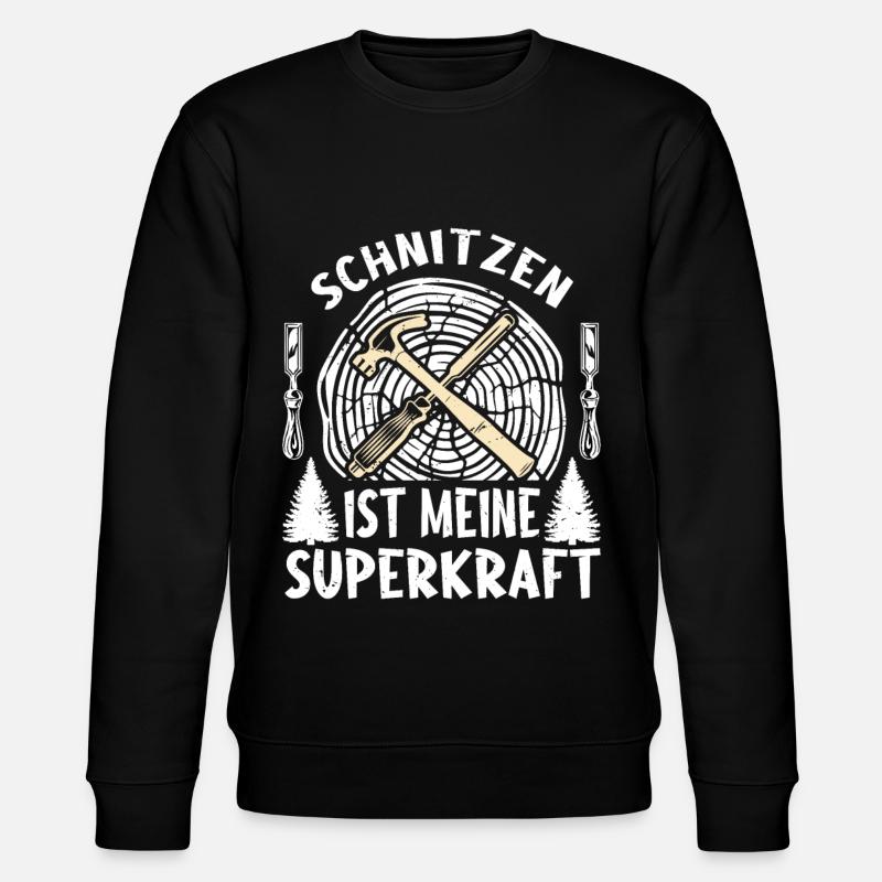 Holzschnitzer Holzschnitzerei - Stanley/Stella Unisex Bio-Sweatshirt CHANGER  - Schwarz