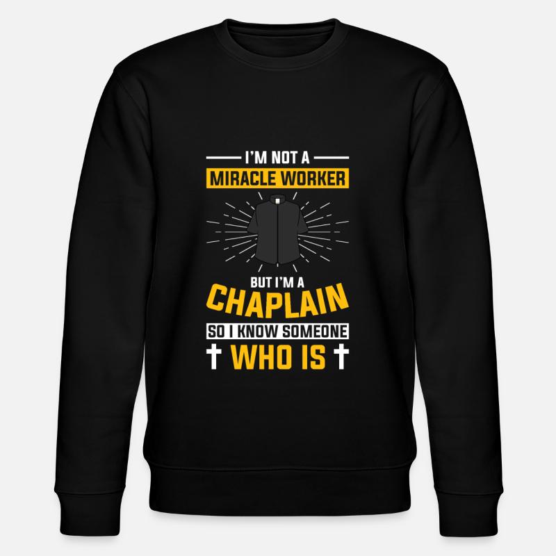 Chaplain Pastor - Stanley/Stella CHANGER Unisex Organic Sweatshirt - black