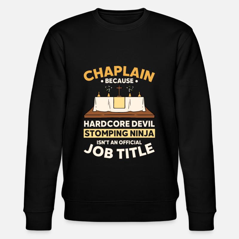 Chaplain Pastor - Stanley/Stella CHANGER Unisex Organic Sweatshirt - black