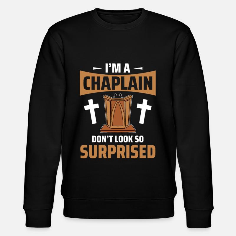 Aumônier Pasteur - Sweat bio CHANGER Stanley/Stella Unisexe - noir