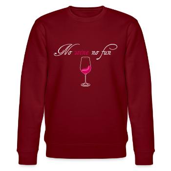 Wine Red wine - Stanley/Stella CHANGER Unisex Organic Sweatshirt - burgundy - Front - Nik (191cm) & Marisol (170cm)