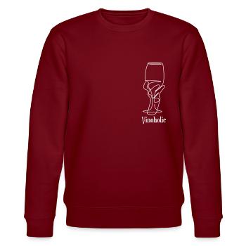Wein - Stanley/Stella Unisex Bio-Sweatshirt CHANGER  - Burgunderrot - Vorne - Nik (191cm) & Marisol (170cm)