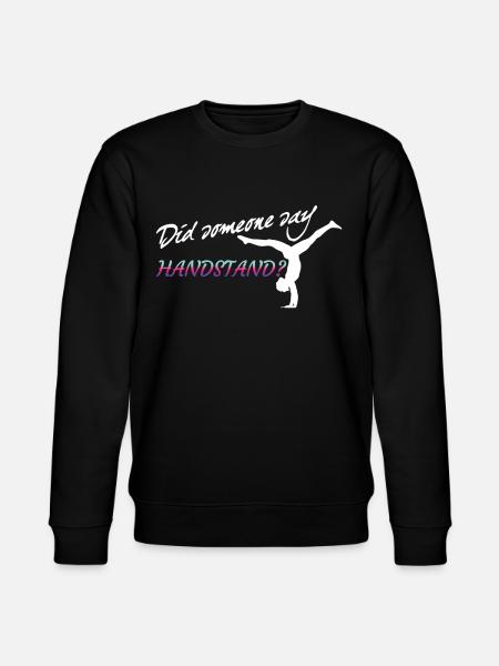 Handstand balancing act gymnast - Stanley/Stella CHANGER Unisex Organic Sweatshirt - black