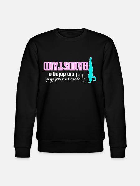 Handstand Joke Gymnaste - Sweat bio CHANGER Stanley/Stella Unisexe - noir