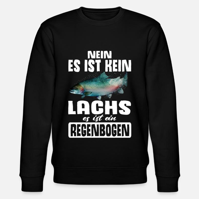 Forellen Angeln - Stanley/Stella Unisex Bio-Sweatshirt CHANGER  - Schwarz
