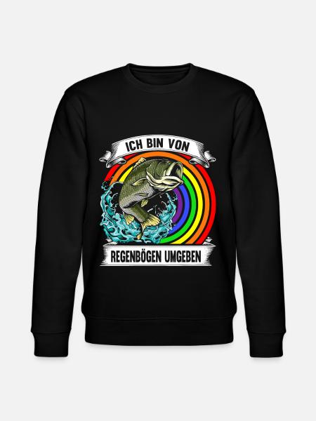 Forellen Angeln - Stanley/Stella Unisex Bio-Sweatshirt CHANGER  - Schwarz