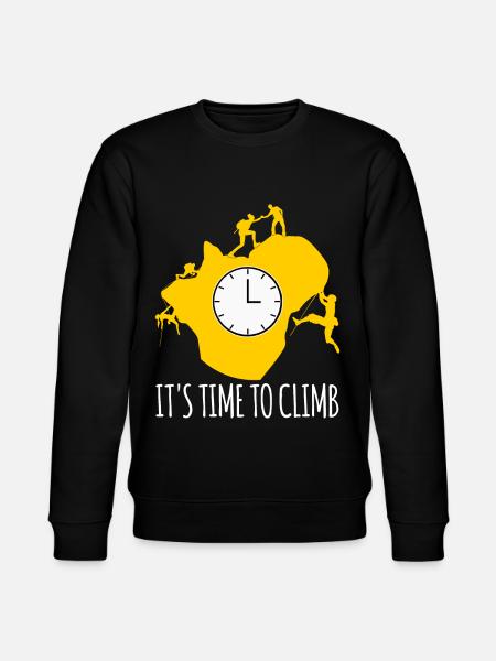 Mountain Climbing Carabiner Climber - Stanley/Stella CHANGER Unisex Organic Sweatshirt - black