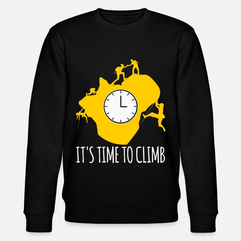 Alpinisme Mousqueton Grimpeur - Sweat bio CHANGER Stanley/Stella Unisexe - noir