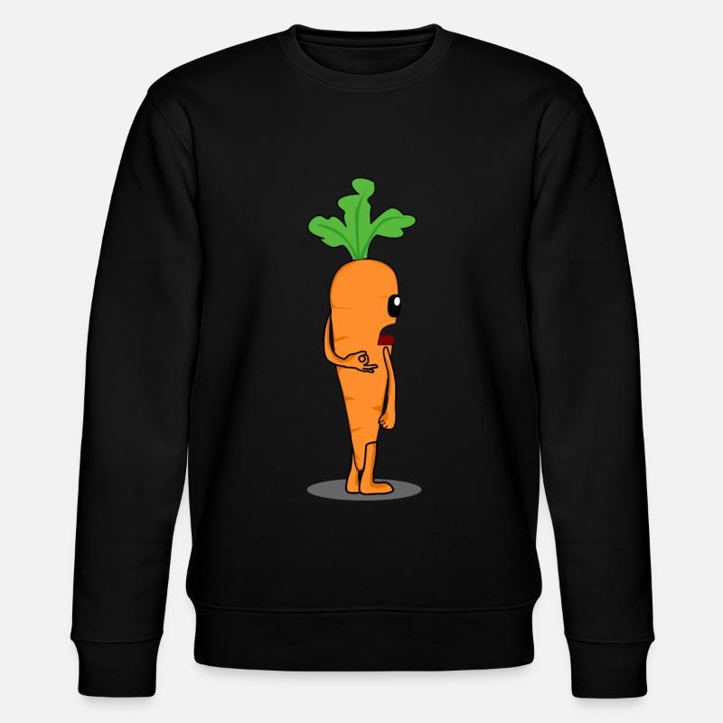 Carrot Looked Inside Carrots - Stanley/Stella CHANGER Unisex Organic Sweatshirt - black