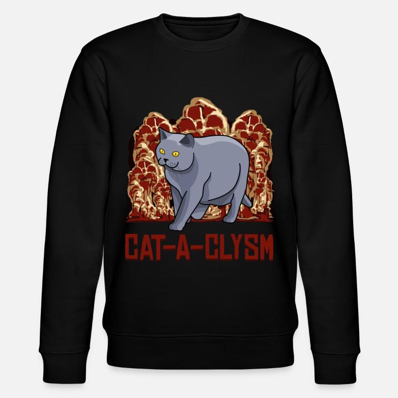 Cat Joke with Cats - Stanley/Stella CHANGER Unisex Organic Sweatshirt - black