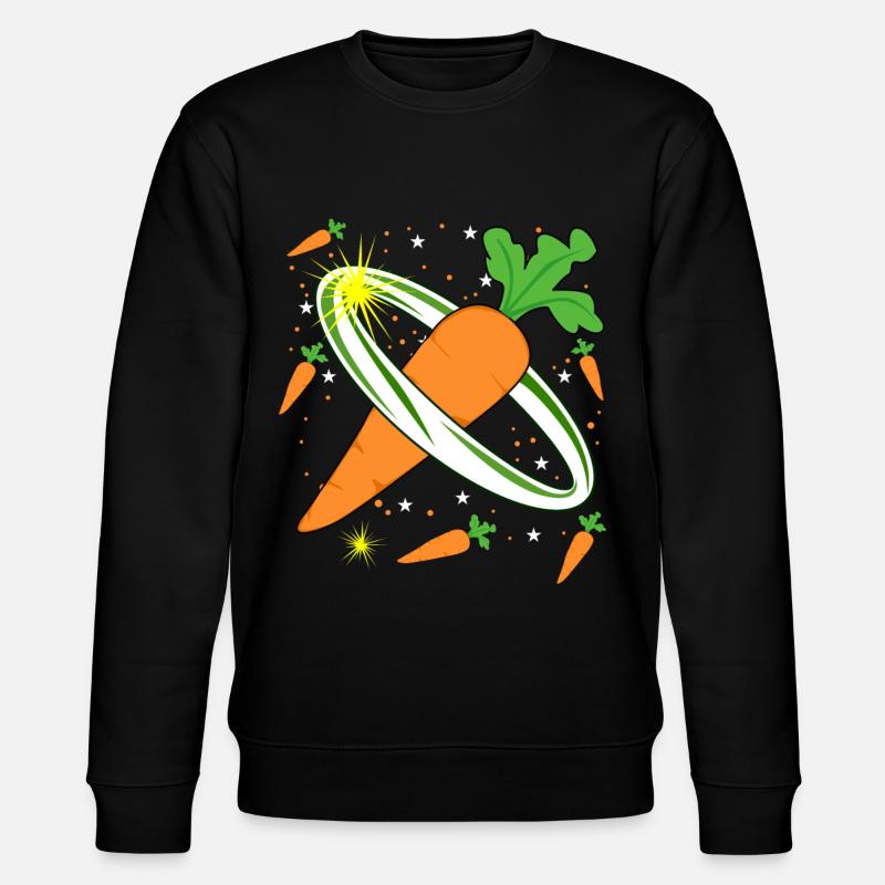 Carrot in Space Carrots - Stanley/Stella CHANGER Unisex Organic Sweatshirt - black
