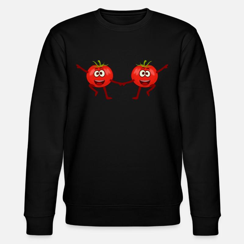 Tomatoes Dance Boogie Woogie Tomato - Stanley/Stella CHANGER Unisex Organic Sweatshirt - black