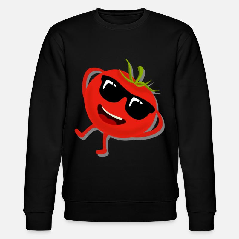 Tomato with Sunglasses Tomatoes - Stanley/Stella Unisex Bio-Sweatshirt CHANGER - Schwarz