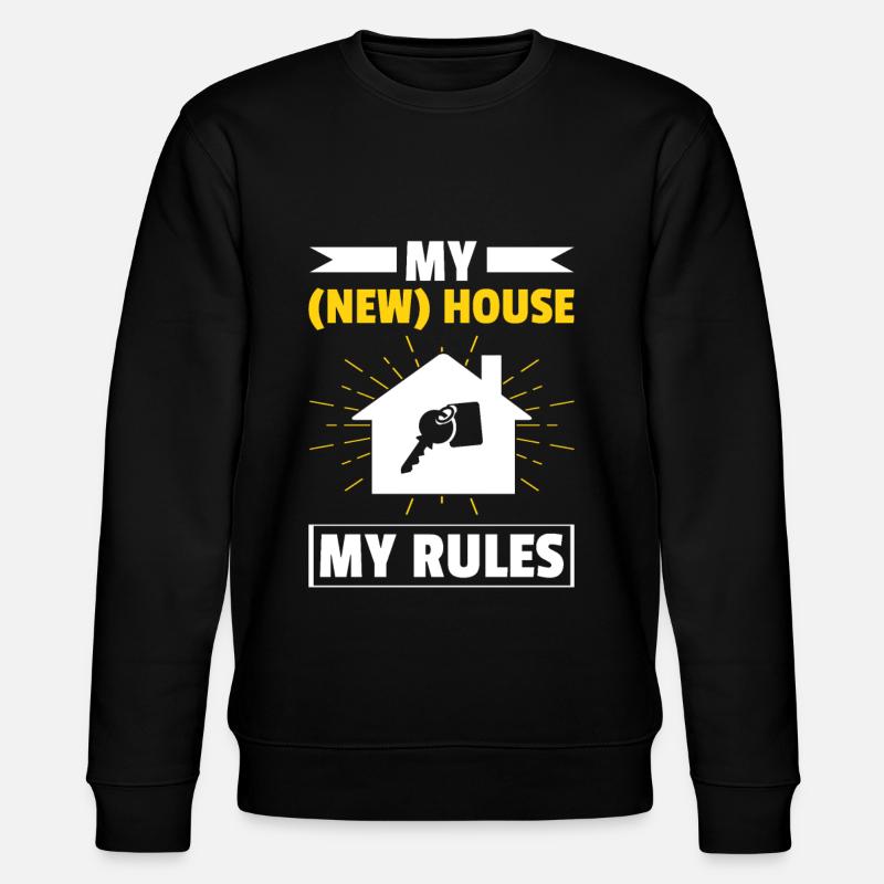 Neuer Hauseigentümer Hauseigentümer - Stanley/Stella Unisex Bio-Sweatshirt CHANGER  - Schwarz