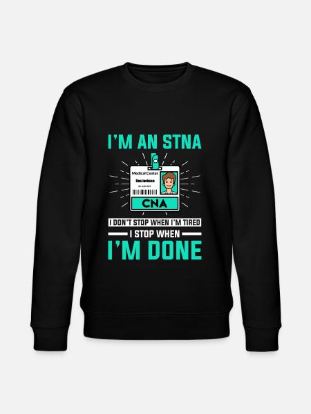 STNA Certified Nursing Assistant - Stanley/Stella CHANGER Unisex Organic Sweatshirt - black