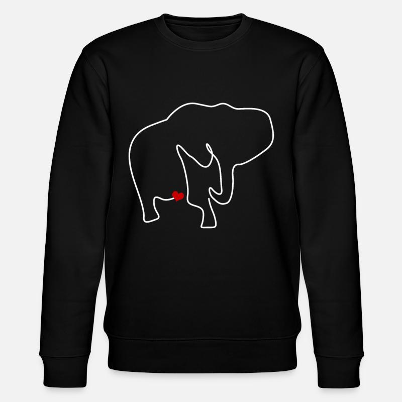 Éléphant Éléphants - Sweat bio CHANGER Stanley/Stella Unisexe - noir