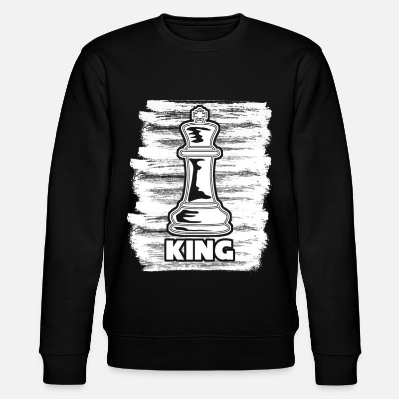 Chess Board King - Stanley/Stella CHANGER Unisex Organic Sweatshirt - black