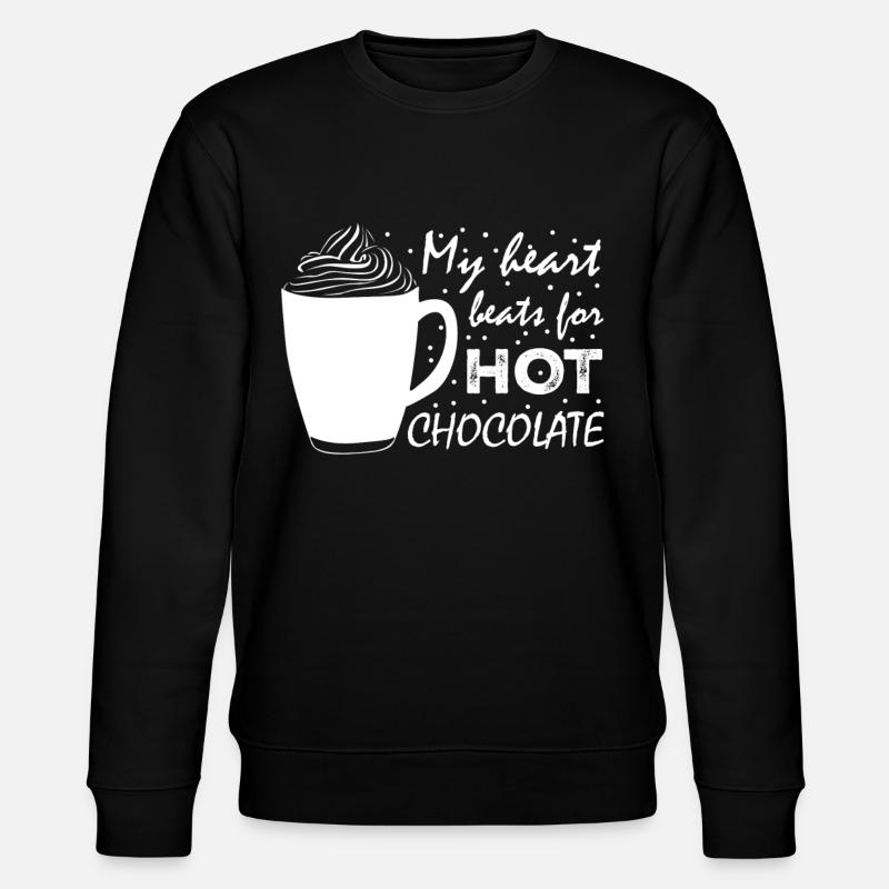 Funny Hot Chocolate Saying Cacao - Stanley/Stella Unisex Bio-Sweatshirt CHANGER - Schwarz