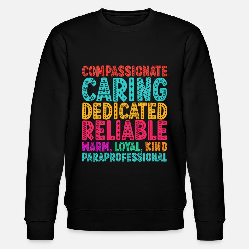 Assistante maternelle Assistante pédagogique - Sweat bio CHANGER Stanley/Stella Unisexe - noir
