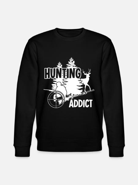Huntress Hunt Hunt Hunter - Stanley/Stella CHANGER Unisex Organic Sweatshirt - black